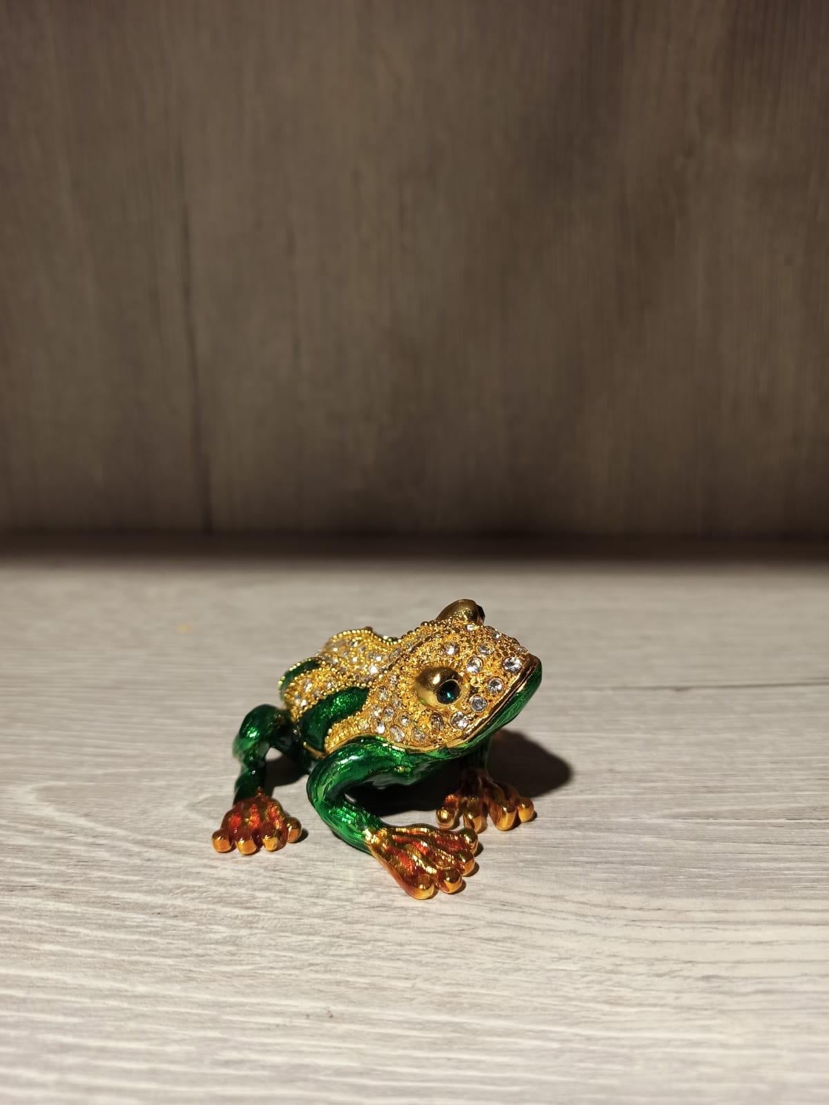 Swarovski Taşlı Kurbağa Mücevherlik / Dekoratif Biblo - Miamantra
