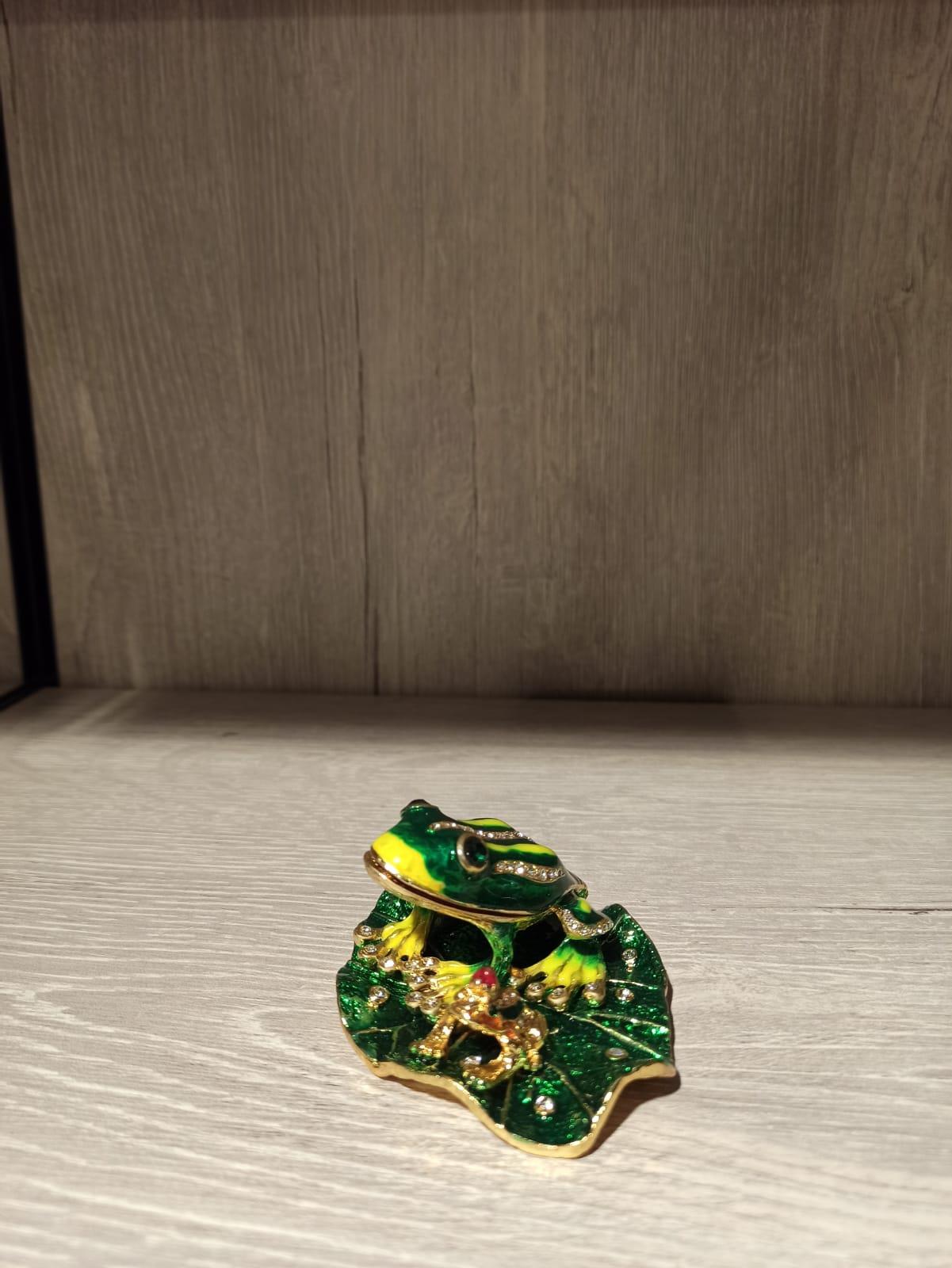 Swarovski Taşlı Kurbağa Mücevherlik / Dekoratif Biblo - Miamantra