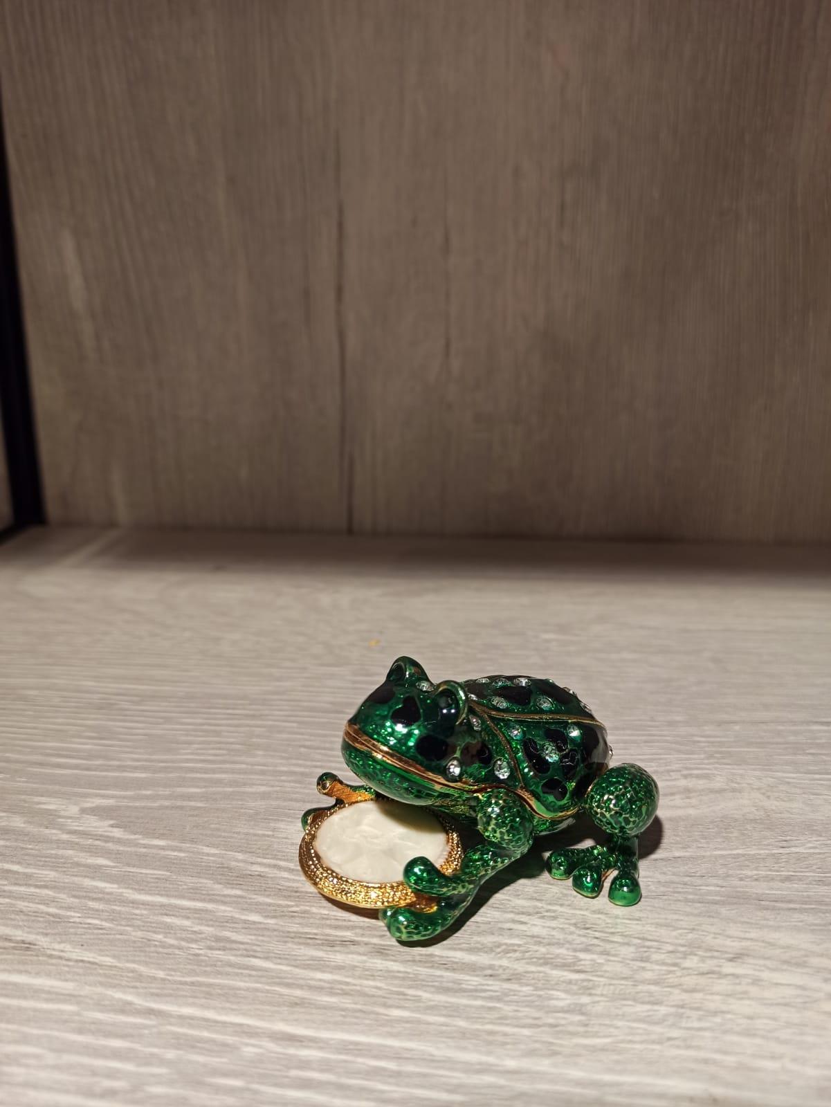 Swarovski Taşlı Kurbağa Mücevherlik / Dekoratif Biblo - Miamantra