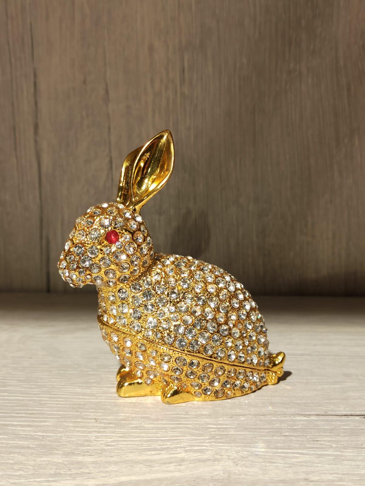 Swarovski Taşlı Tavşan Mücevherlik / Dekoratif Biblo - Miamantra