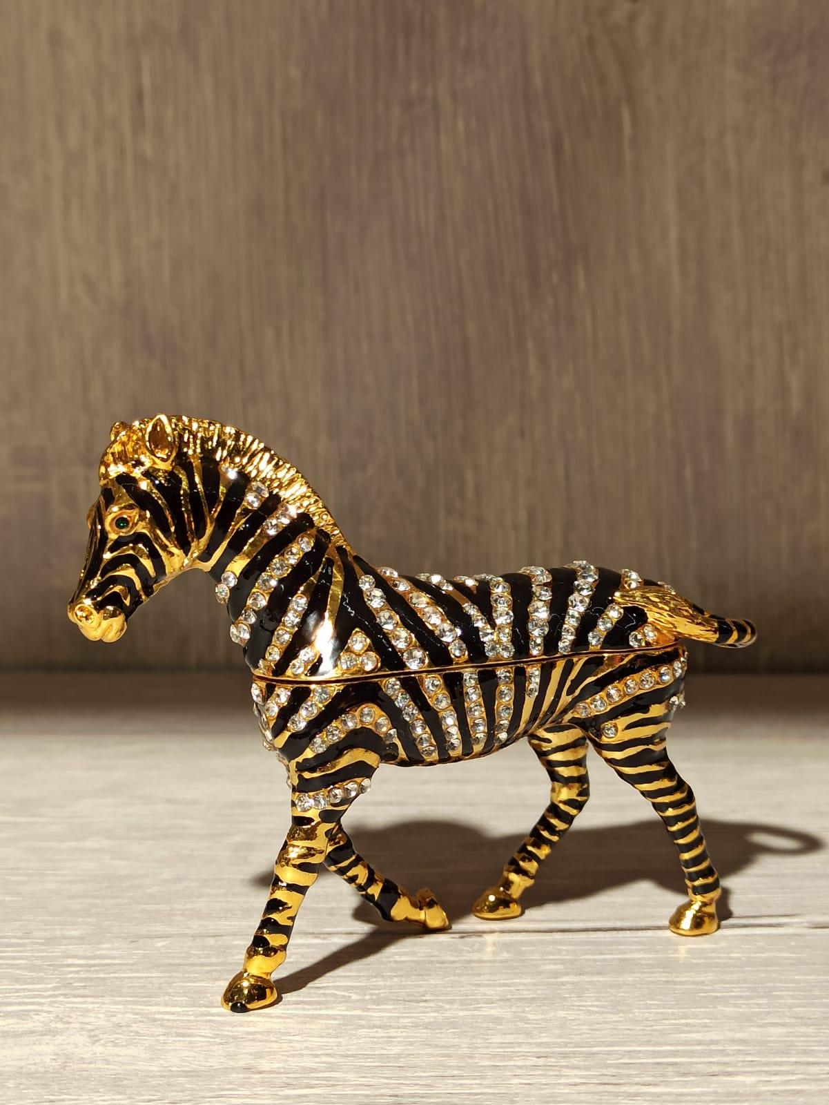Swarovski Taşlı Zebra Mücevherlik / Dekoratif Biblo - Miamantra