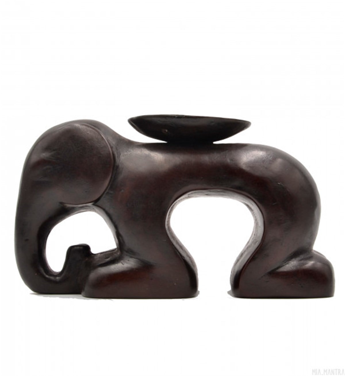 Yere Çökmüş Fil Tealight Mumluk (16 cm)