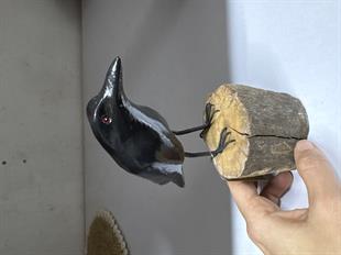 Ahşap Karga Biblo - Küçük Boy - Miamantra