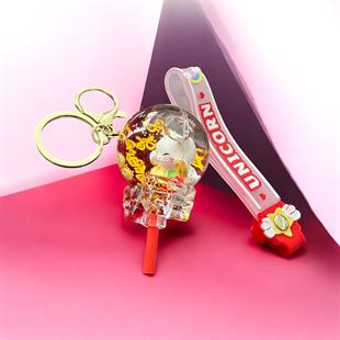 Feng Shui Şans ve Bereket Kedisi Figürlü Sulu Anahtarlık / Çanta Süsü Patili Kedi Model 4(Maneki Neko) - Miamantra