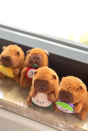 Kapibara Peluş Anahtarlık/Kapibara Çanta Süsü Peluş Oyuncak - Miamantra