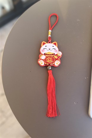 Maneki Neko Şans ve Bereket Kedisi Seramik Duvar Dekoru - Miamantra