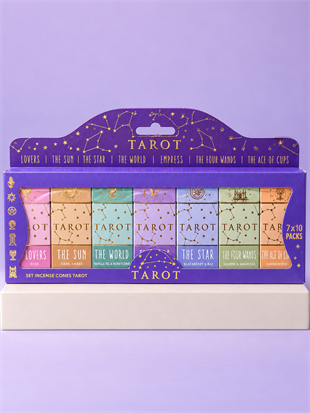 Tarot Temalı Konik Tütsü Seti – 7 Farklı Koku, 70 Adet Tütsü Set  - Miamantra