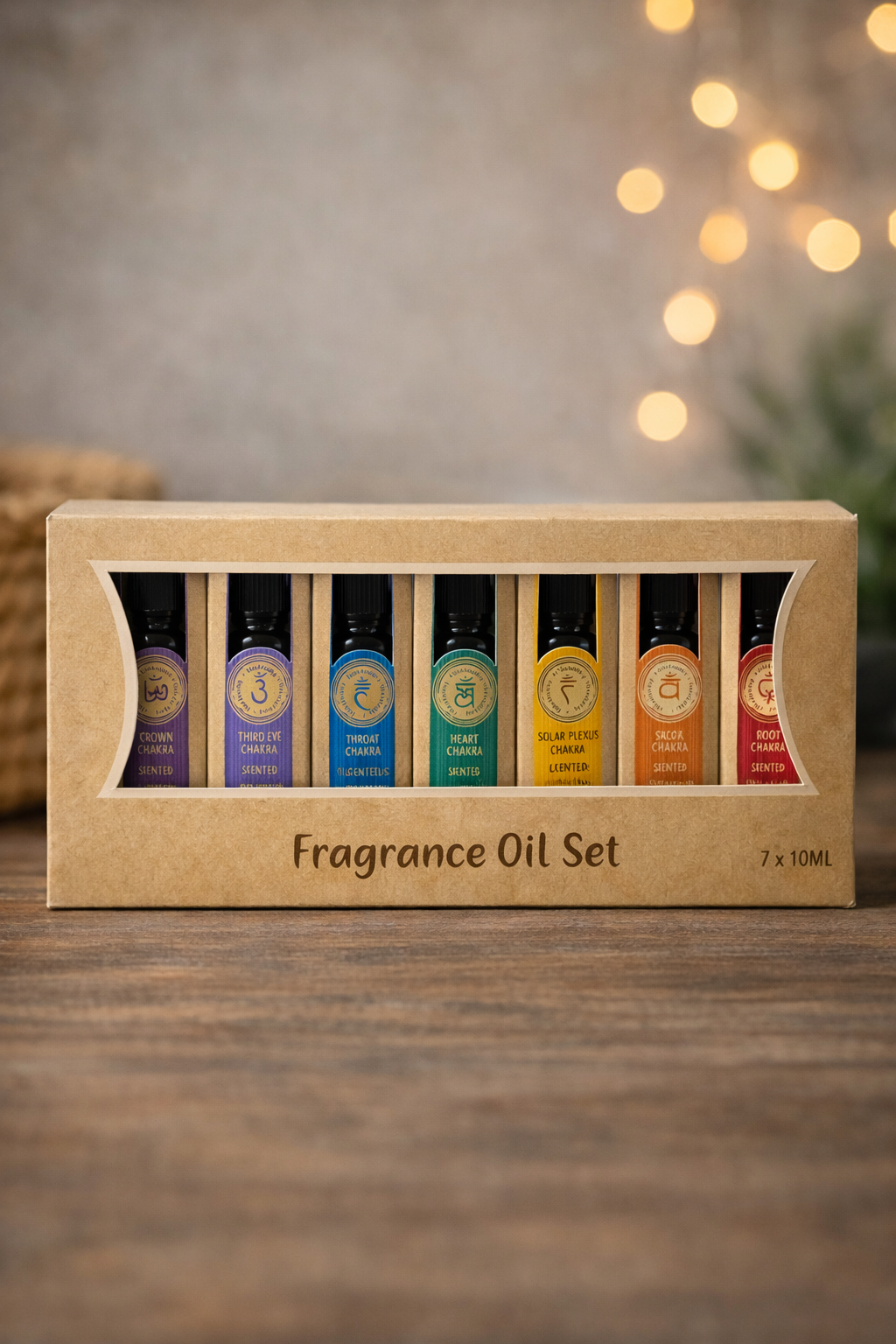 7 Çakraya Özel Aromatik Difüzör Ve Buhurdanlık Yağ Seti - Kutulu 7 Çakra Aromatik Oda Kokusu Yağ Seti (7 X 10 Ml) - Miamantra