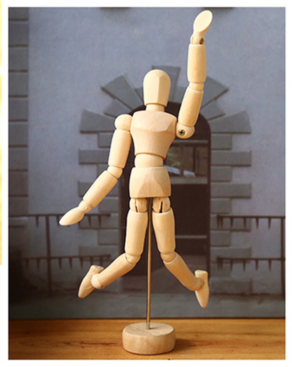Ahşap Abstrakt Model / Eskiz Mankeni (20 cm)