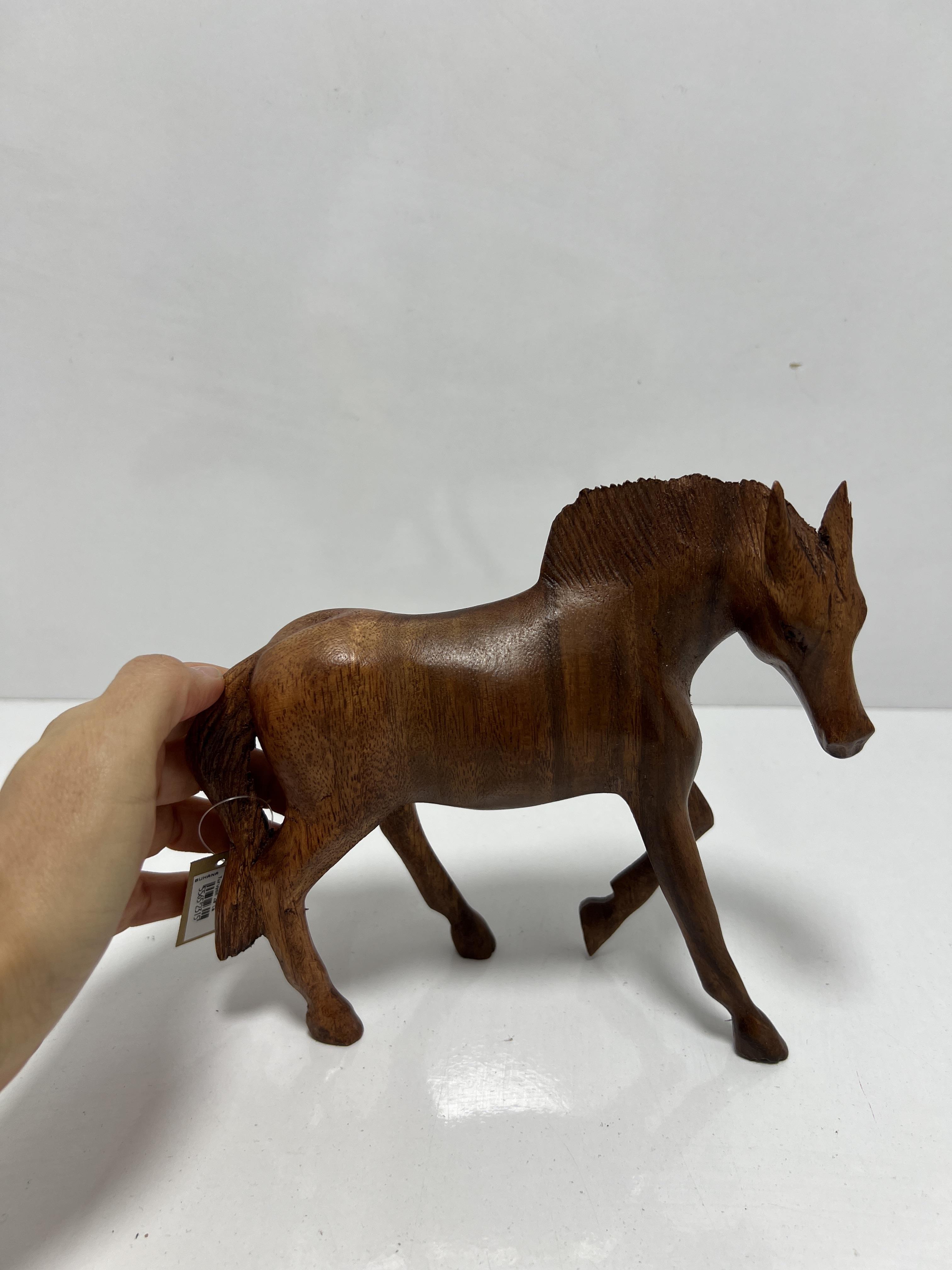 Ahşap At Biblo Yürüyen 20 Cm - Miamantra