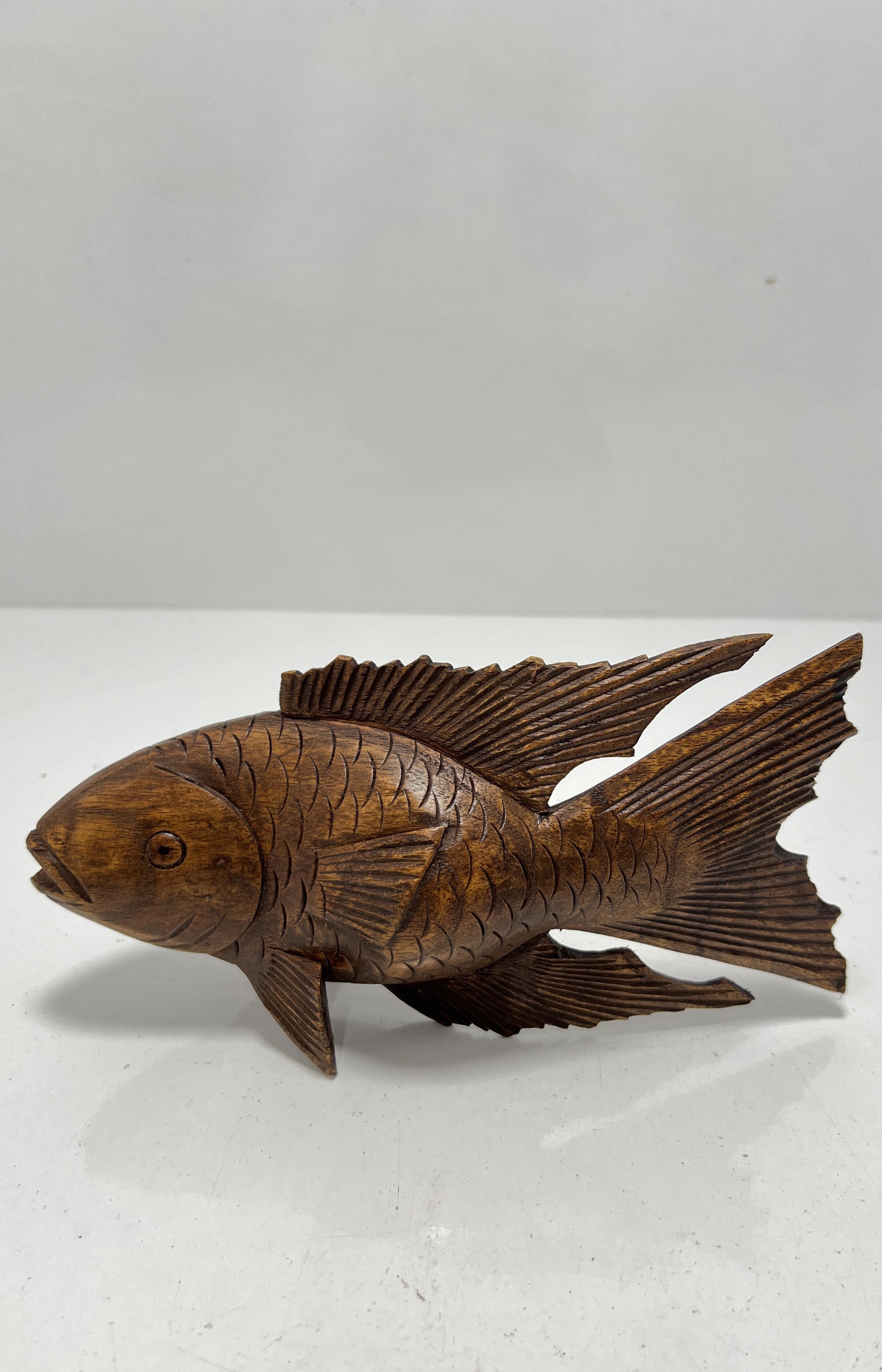Ahşap Balık Biblo 20 Cm - Miamantra