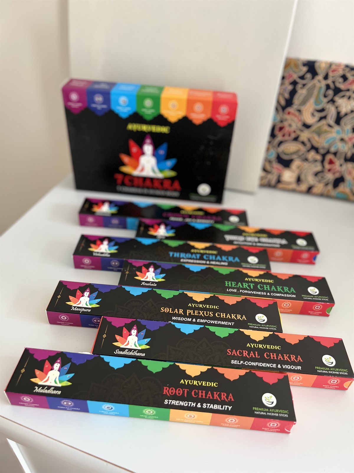Ayurvedik 7 Çakra Tütsü Seti (7li Set) - Miamantra