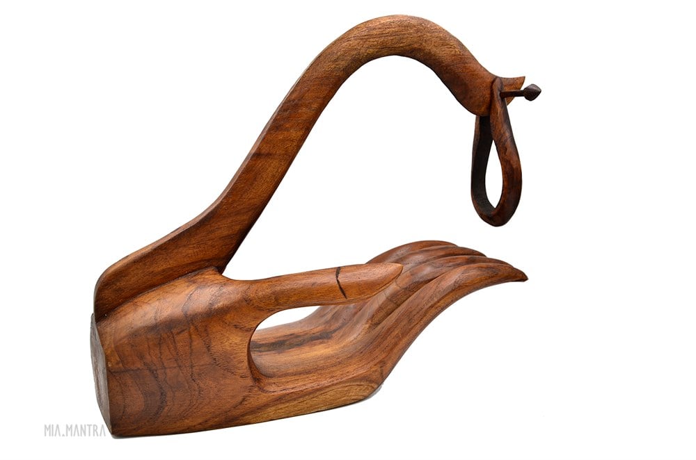 Buda Eli Ahşap Şaraplık / Şişe Standı (36 cm)
