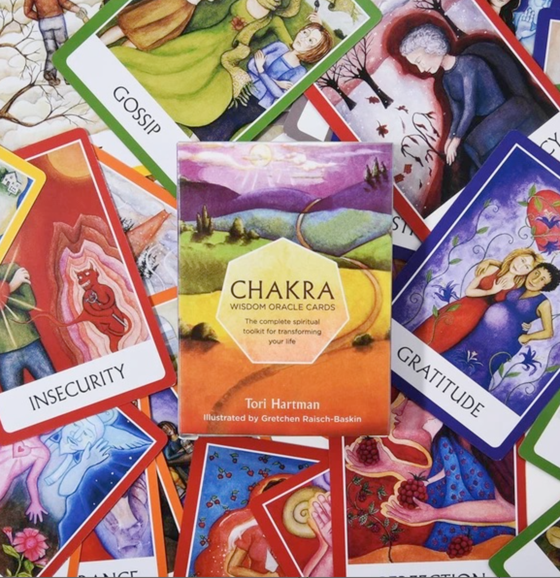 Chakra Wisdom Oracle Tarot Kartları Seti-49 Adet Kart ve Detaylı Anlatım Kitapçığı - Miamantra