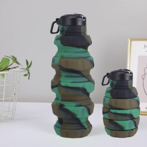 El Bombası Şeklinde Katlanabilir Portatif Su Matarası / Silikon Katlanabilir Suluk - Miamantra