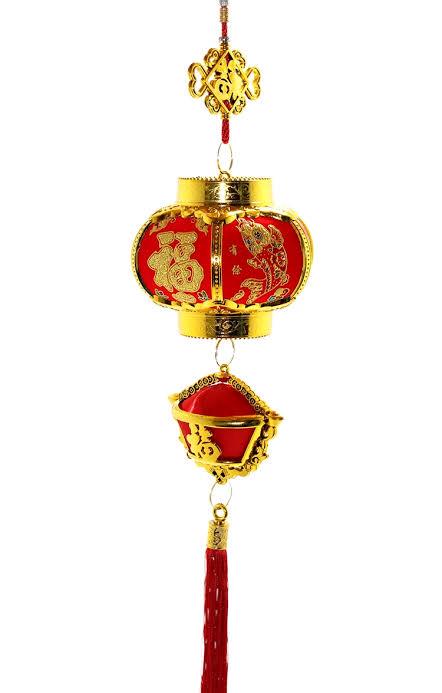 Feng Shui Iyi Şans Ve Bereket Figürleri Asılabilir Dekor - Fener Figürlü - Miamantra