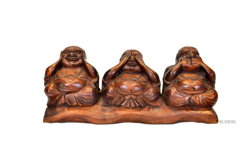 Görmedim - Duymadım - Bilmiyorum Buda Heykeli (Orta Boy 30 cm)