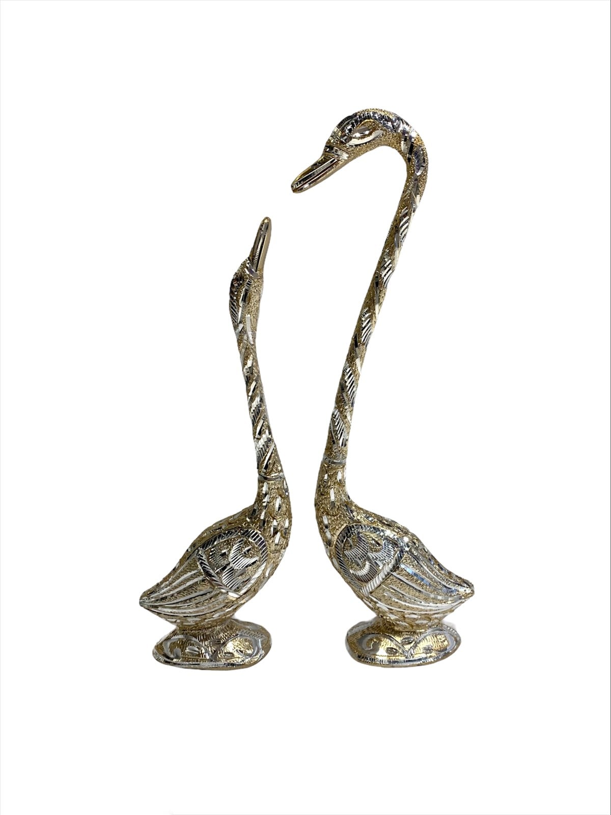 İkili Metal Kuğu (38 cm - 35 cm)