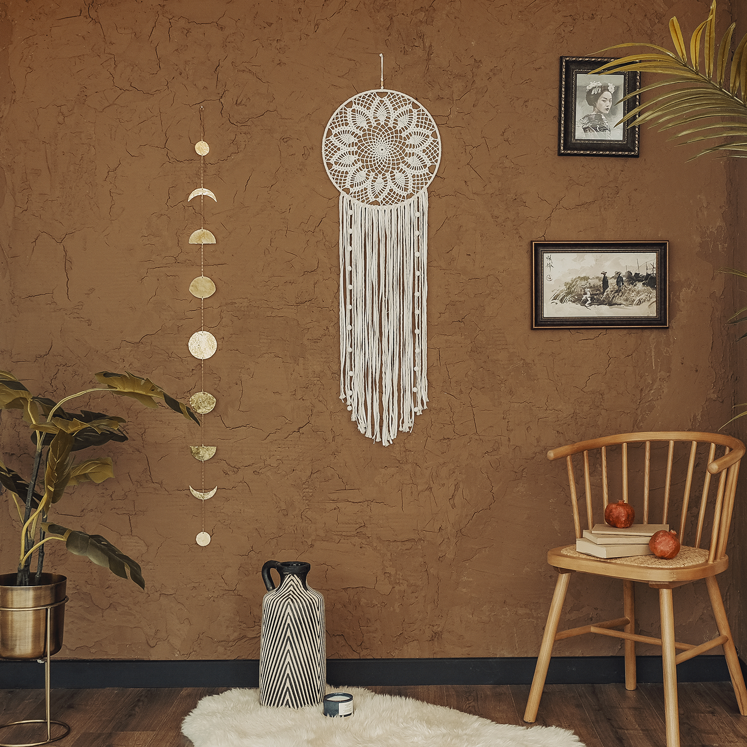 Özel Üretim Rüya Kapanı / Dreamcatcher Dc-14 (35X115 Cm) - Miamantra