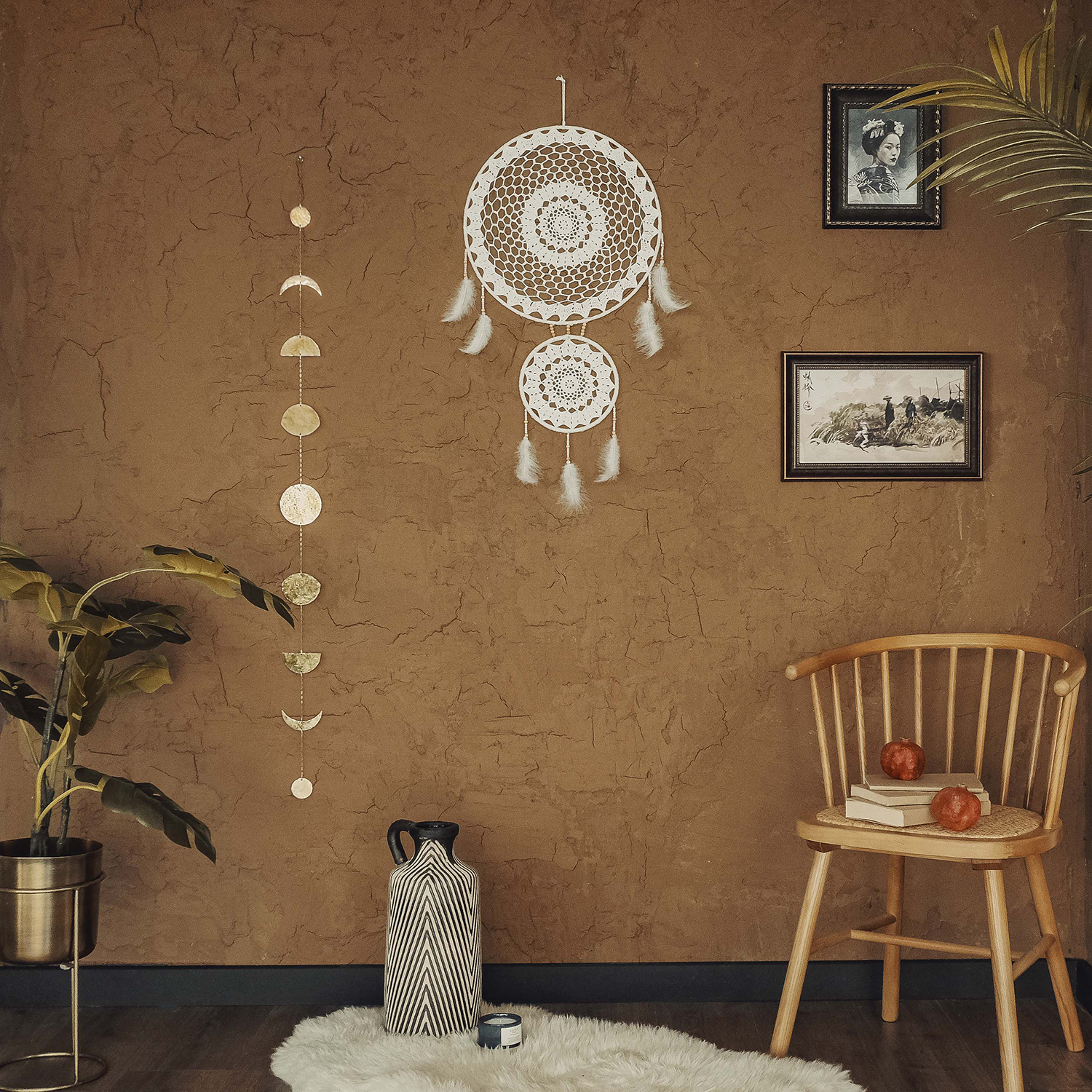 Özel Üretim Rüya Kapanı / Dreamcatcher Dc-04 (40X80 Cm) - Miamantra