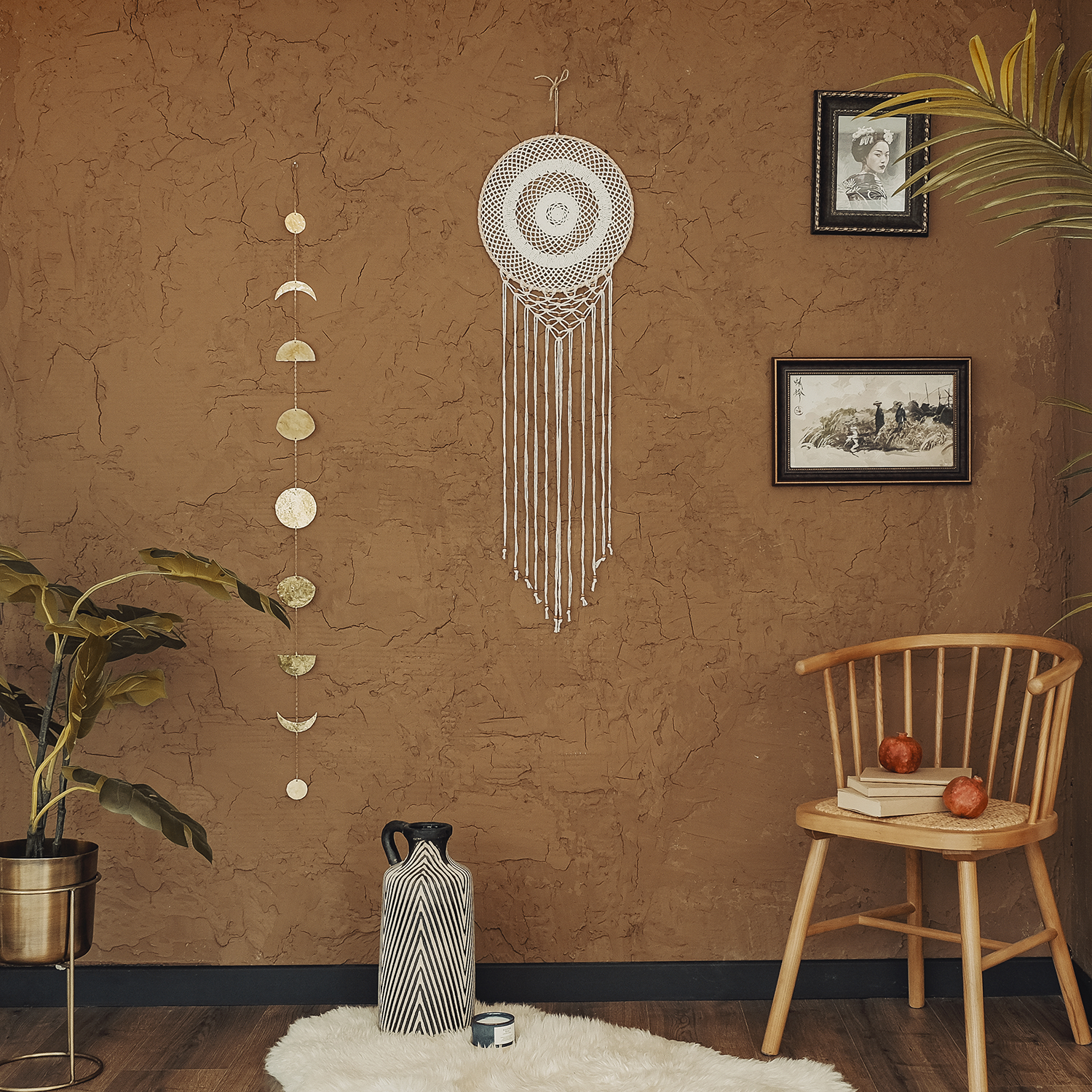 Özel Üretim Rüya Kapanı / Dreamcatcher Dc-13 (32X110 Cm) - Miamantra