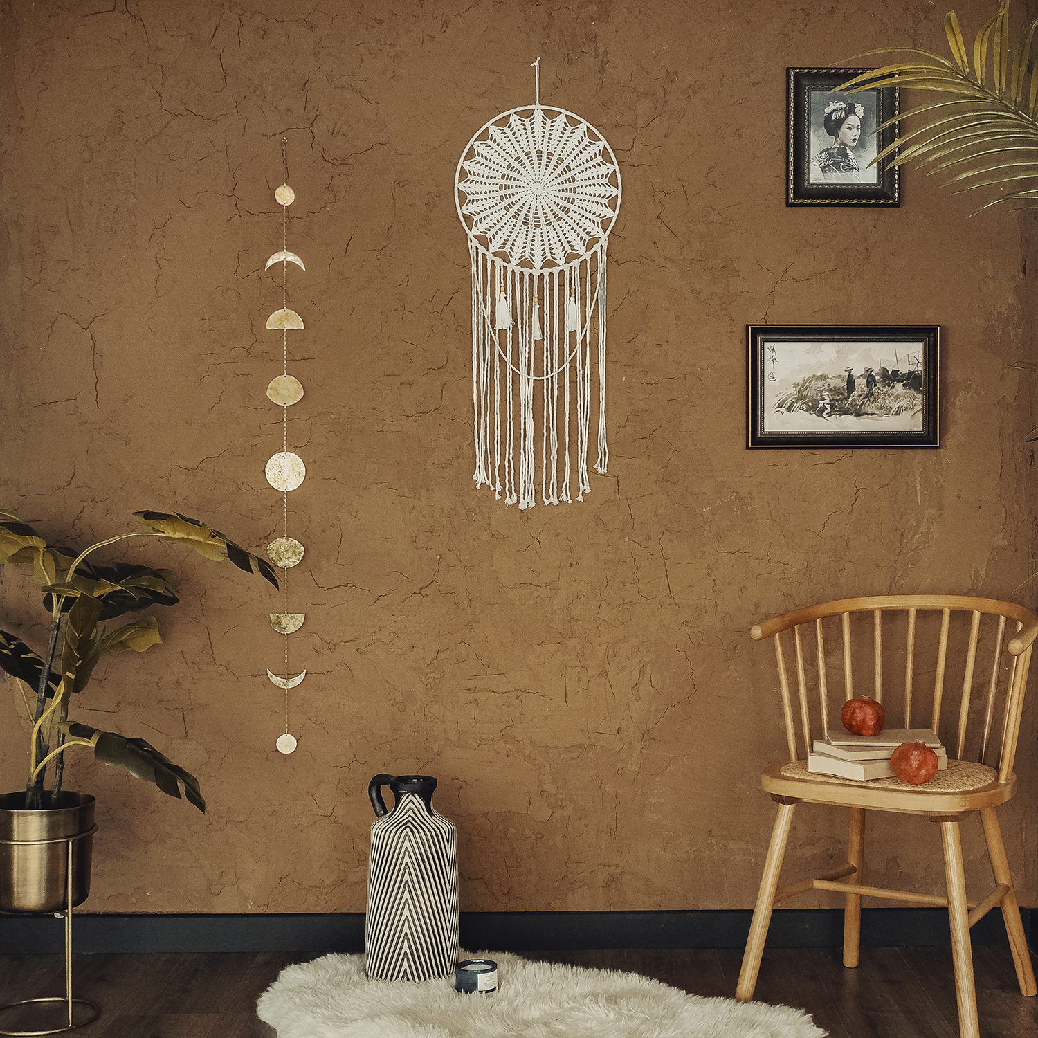 Özel Üretim Rüya Kapanı / Dreamcatcher Dc-06 (35X85 Cm) - Miamantra