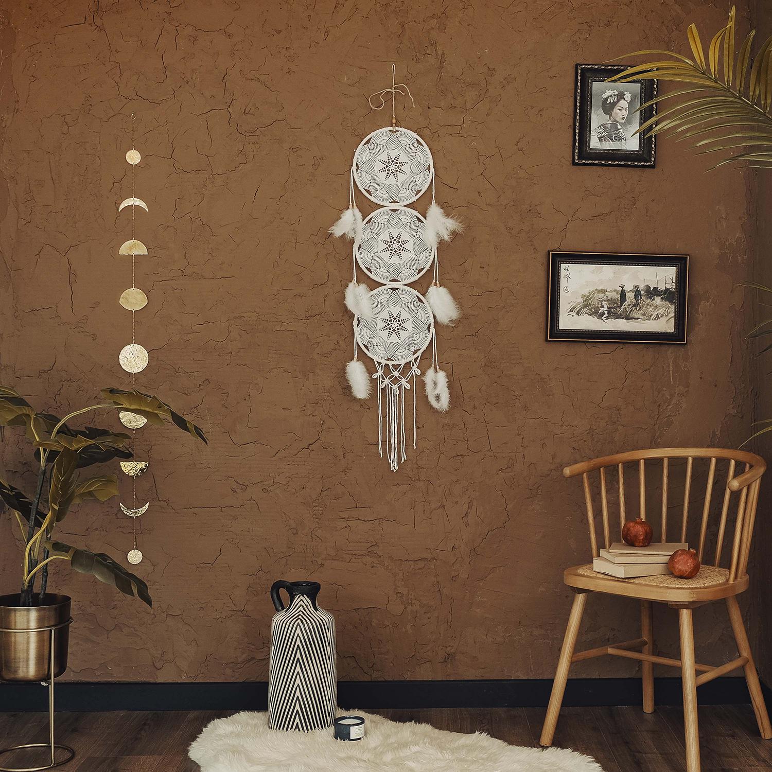 Özel Üretim Rüya Kapanı / Dreamcatcher Dc-08 (24X110 Cm) - Miamantra