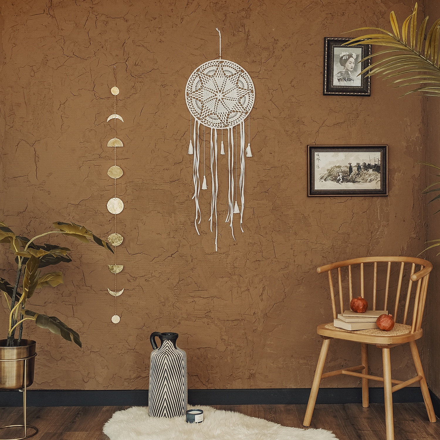 Özel Üretim Rüya Kapanı / Dreamcatcher Dc-09 (35X100 Cm) - Miamantra