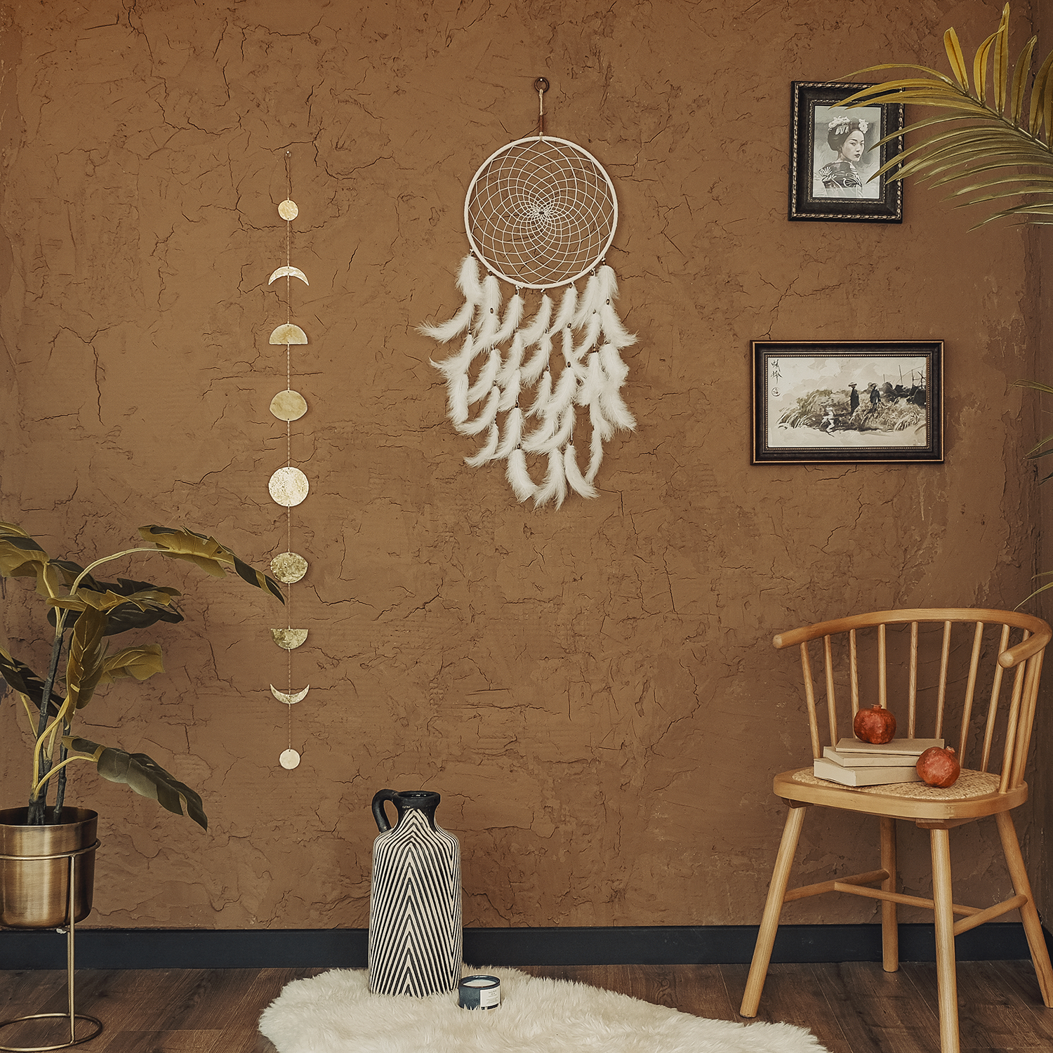 Özel Üretim Rüya Kapanı / Dreamcatcher Dc-07 (32X90 Cm) - Miamantra