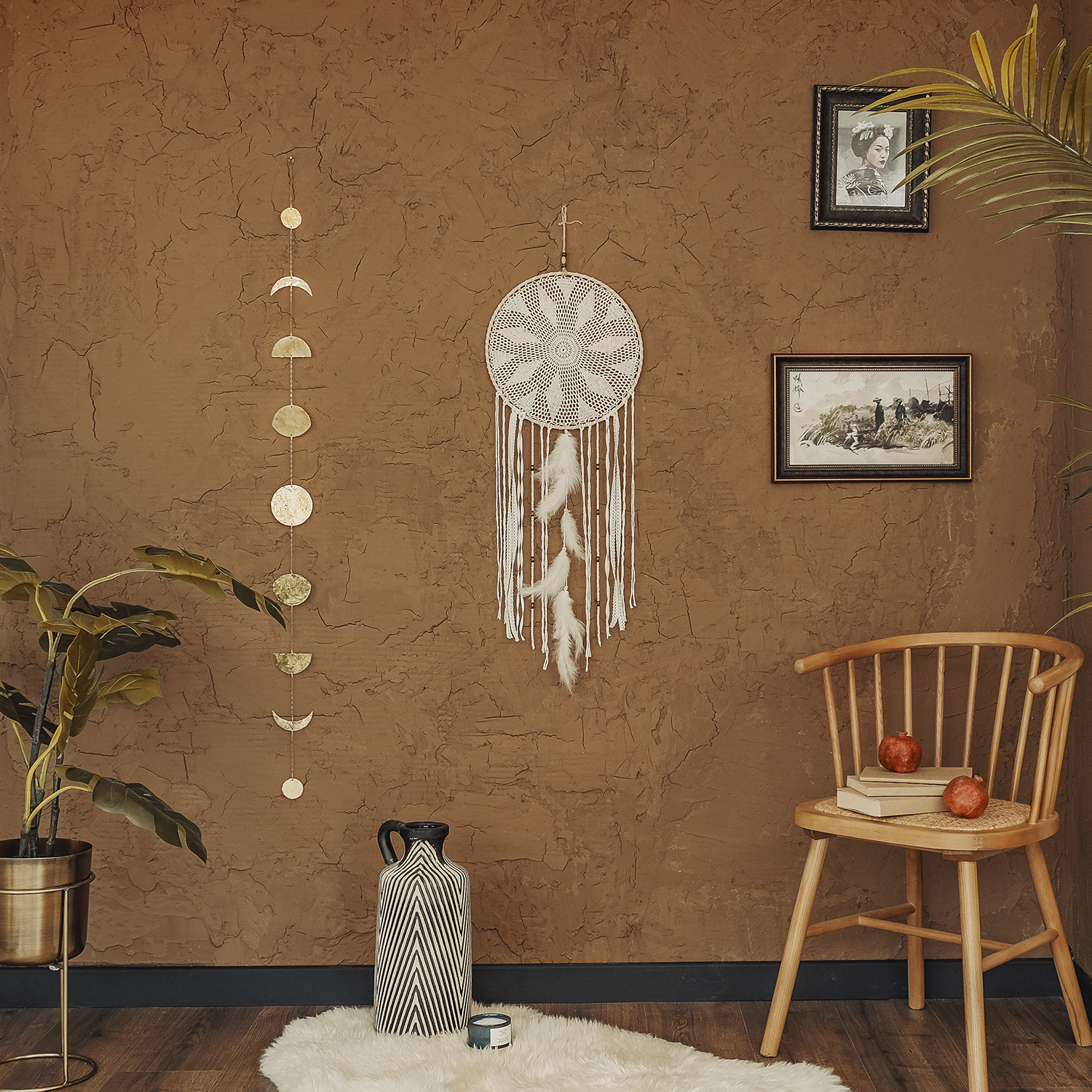 Özel Üretim Rüya Kapanı / Dreamcatcher Dc-02 (32X95 Cm) - Miamantra