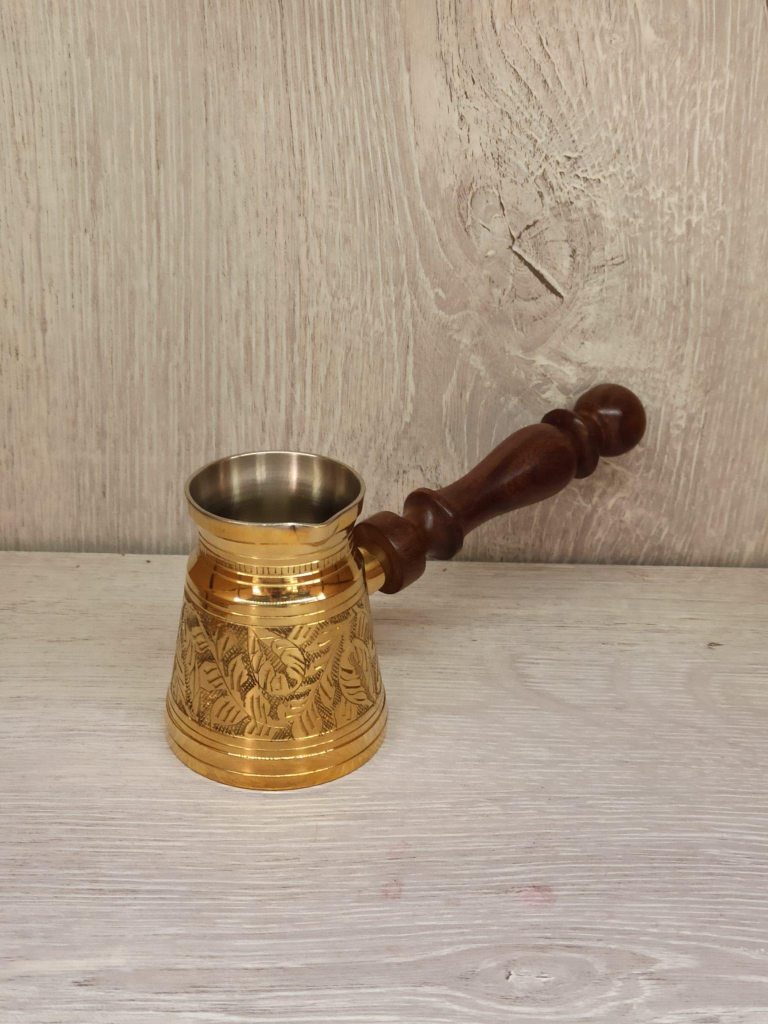 Pirİnç Cezve Ağzı Geniş 3.25 İnç Sarı - Miamantra