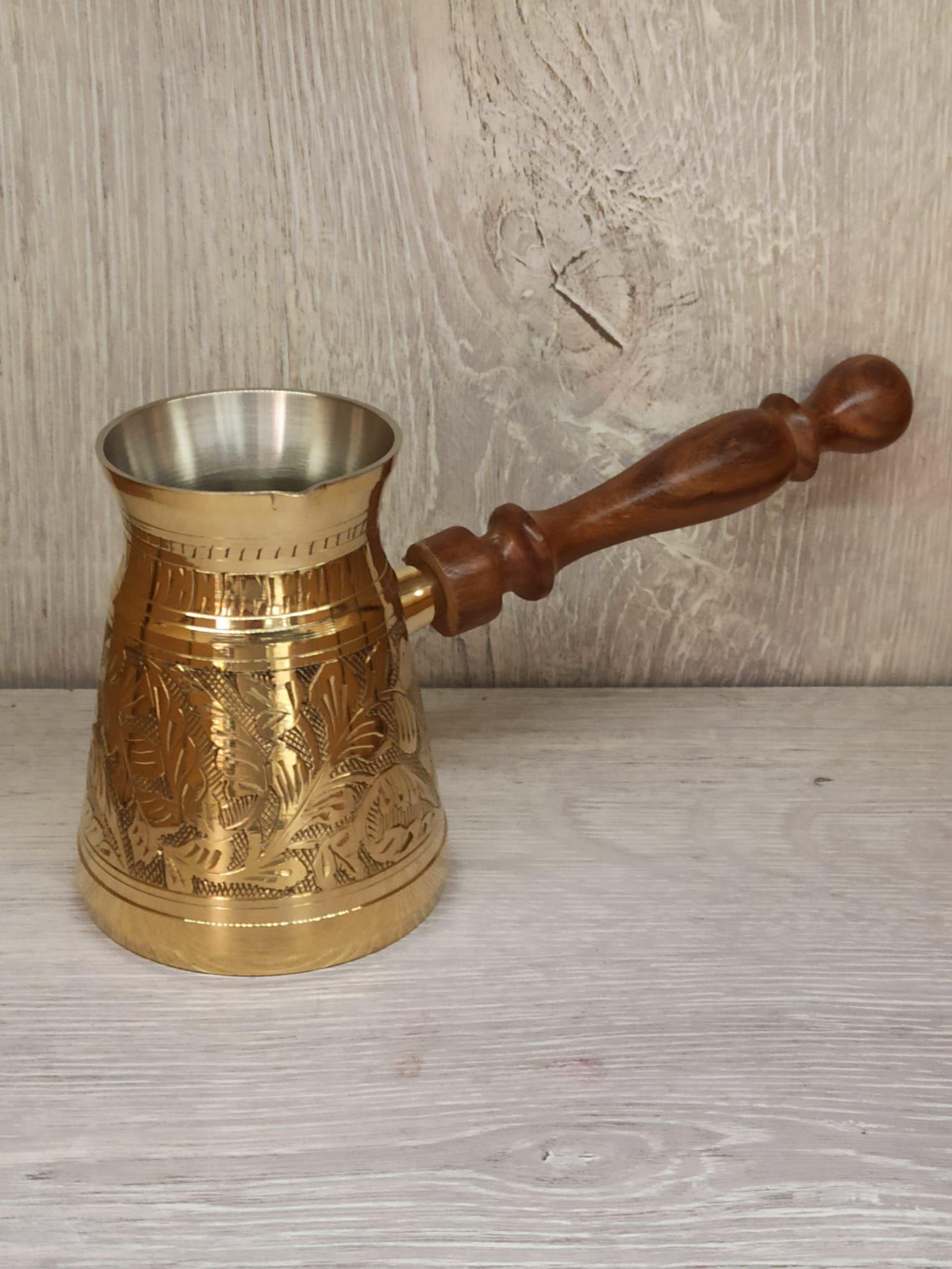 Pirİnç Cezve Ağzı Geniş 4.75 İnç Sarı - Miamantra