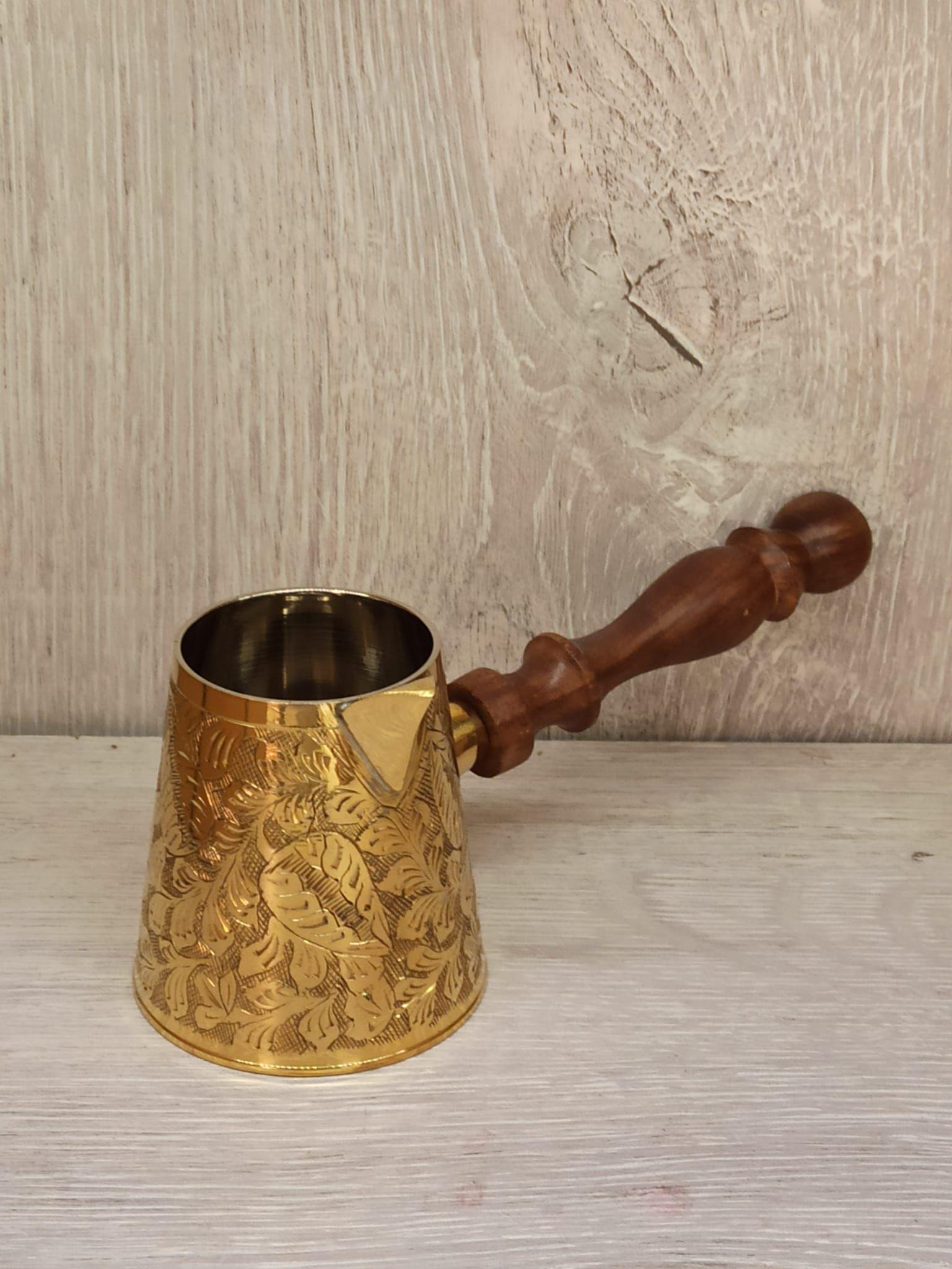 Pirİnç Cezve Uzun 3.5 İnç Sarı - Miamantra