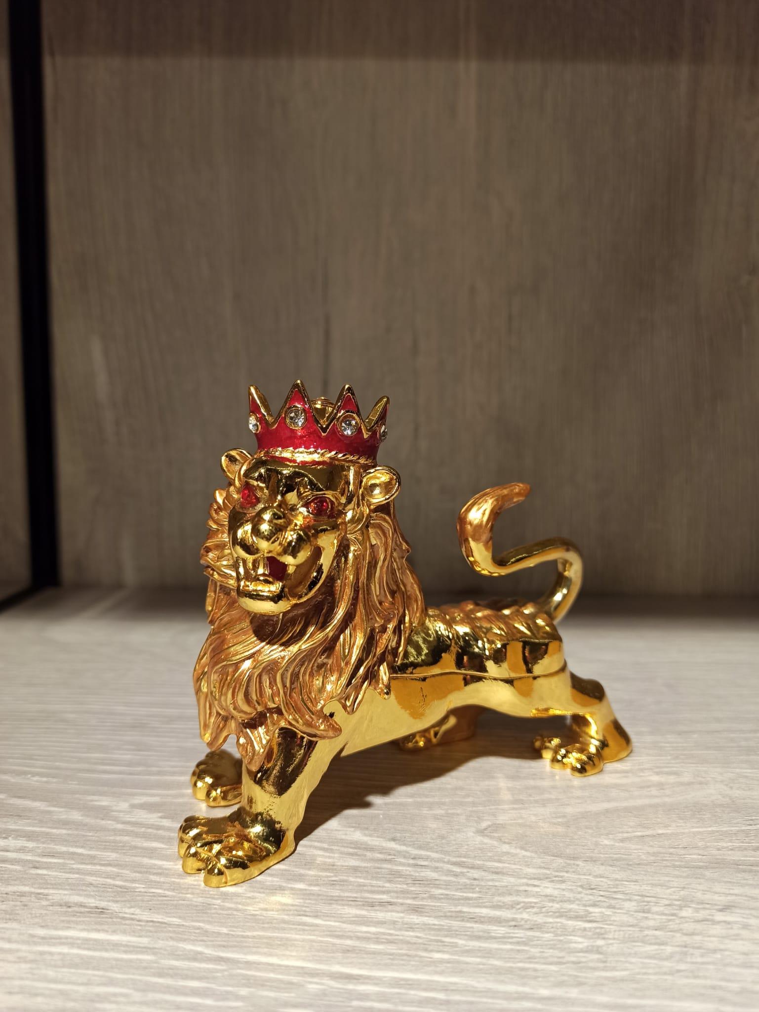 Swarovski Taşlı Aslan Mücevherlik / Dekoratif Biblo - Miamantra