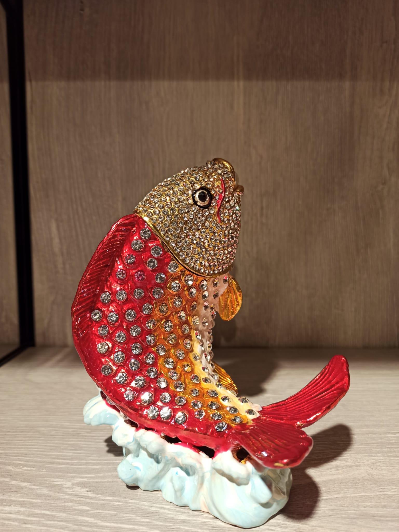 Swarovski Taşlı Balık Mücevherlik / Dekoratif Biblo - Miamantra