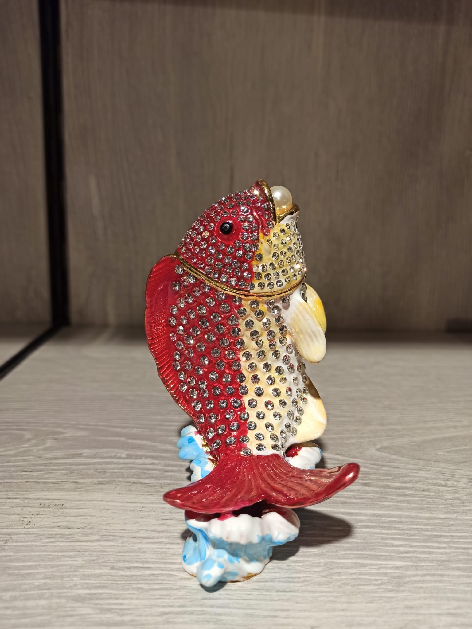 Swarovski Taşlı Balık Mücevherlik / Dekoratif Biblo - Miamantra