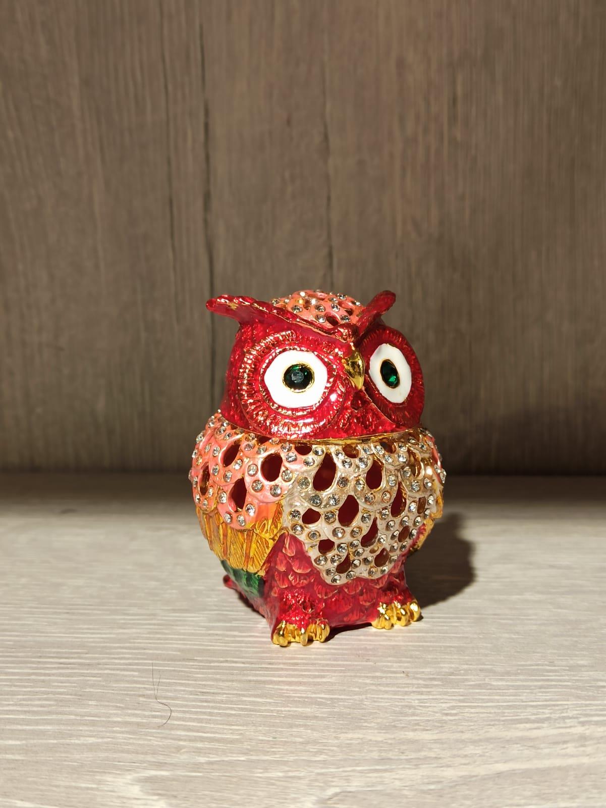 Swarovski Taşlı Baykuş Mücevherlik / Dekoratif Biblo - Miamantra
