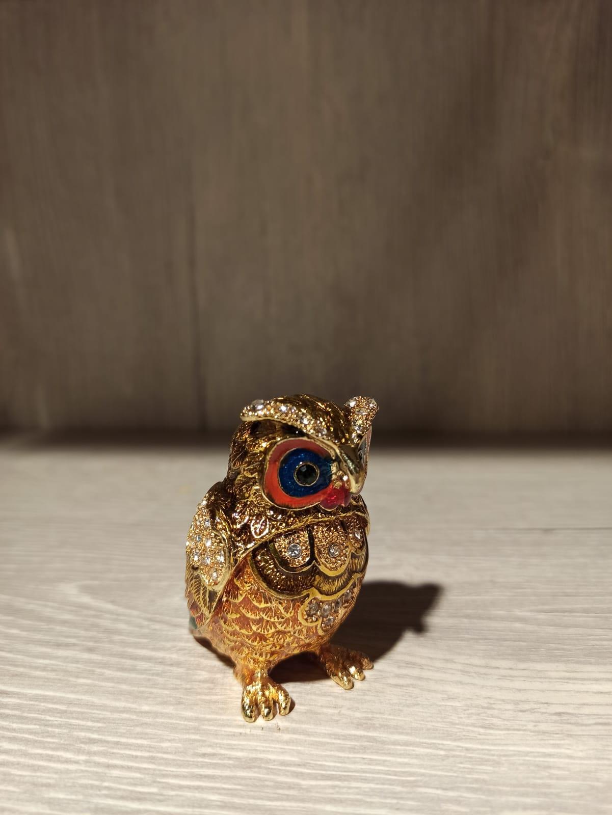 Swarovski Taşlı Baykuş Mücevherlik / Dekoratif Biblo - Miamantra