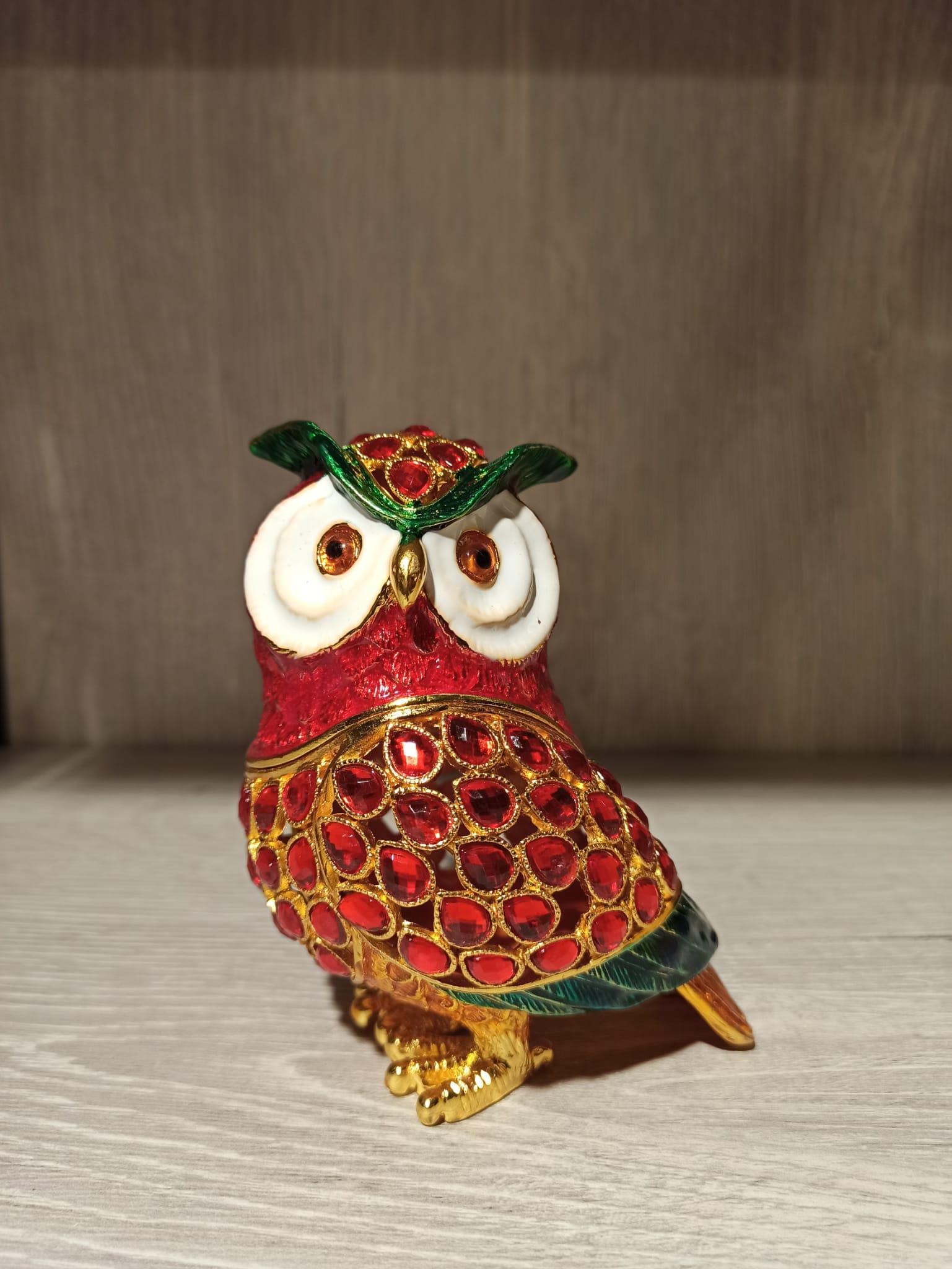 Swarovski Taşlı Baykuş Mücevherlik / Dekoratif Biblo - Miamantra