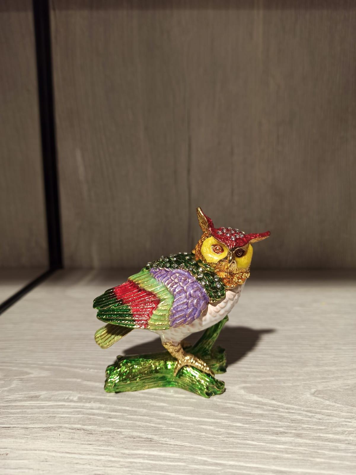 Swarovski Taşlı Baykuş Mücevherlik / Dekoratif Biblo - Miamantra
