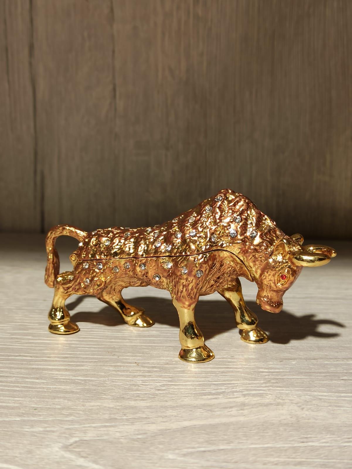 Swarovski Taşlı Boğa Mücevherlik / Dekoratif Biblo - Miamantra