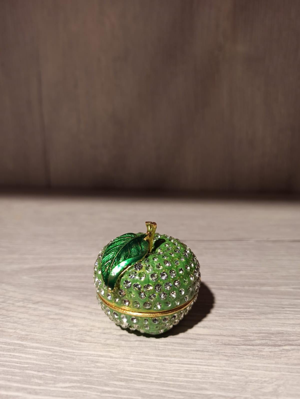 Swarovski Taşlı Elma Mücevherlik / Dekoratif Biblo - Miamantra