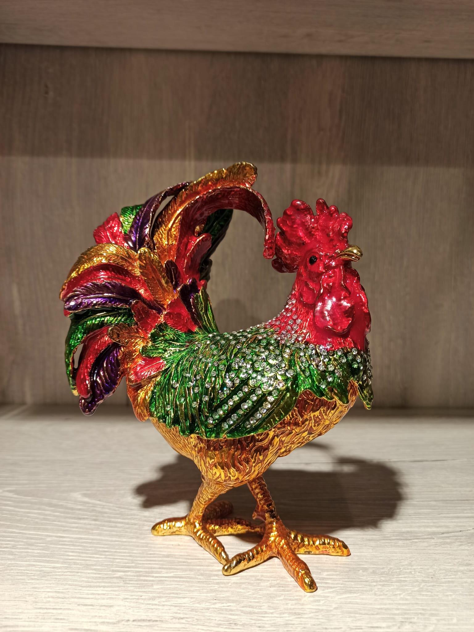 Swarovski Taşlı Horoz Mücevherlik / Dekoratif Biblo - Miamantra