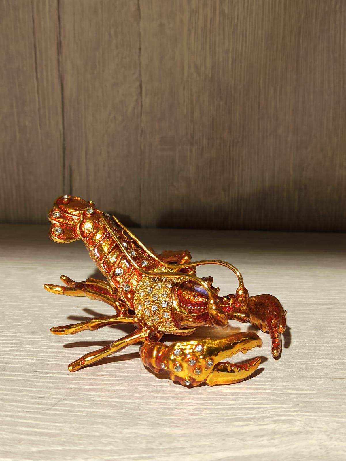 Swarovski Taşlı Istakoz Mücevherlik / Dekoratif Biblo - Miamantra