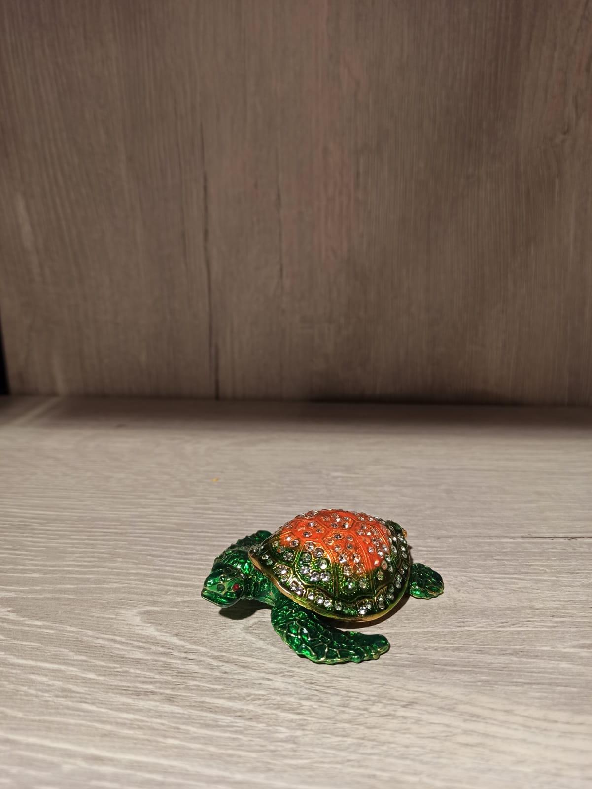 Swarovski Taşlı Kaplumbağa Mücevherlik / Dekoratif Biblo - Miamantra