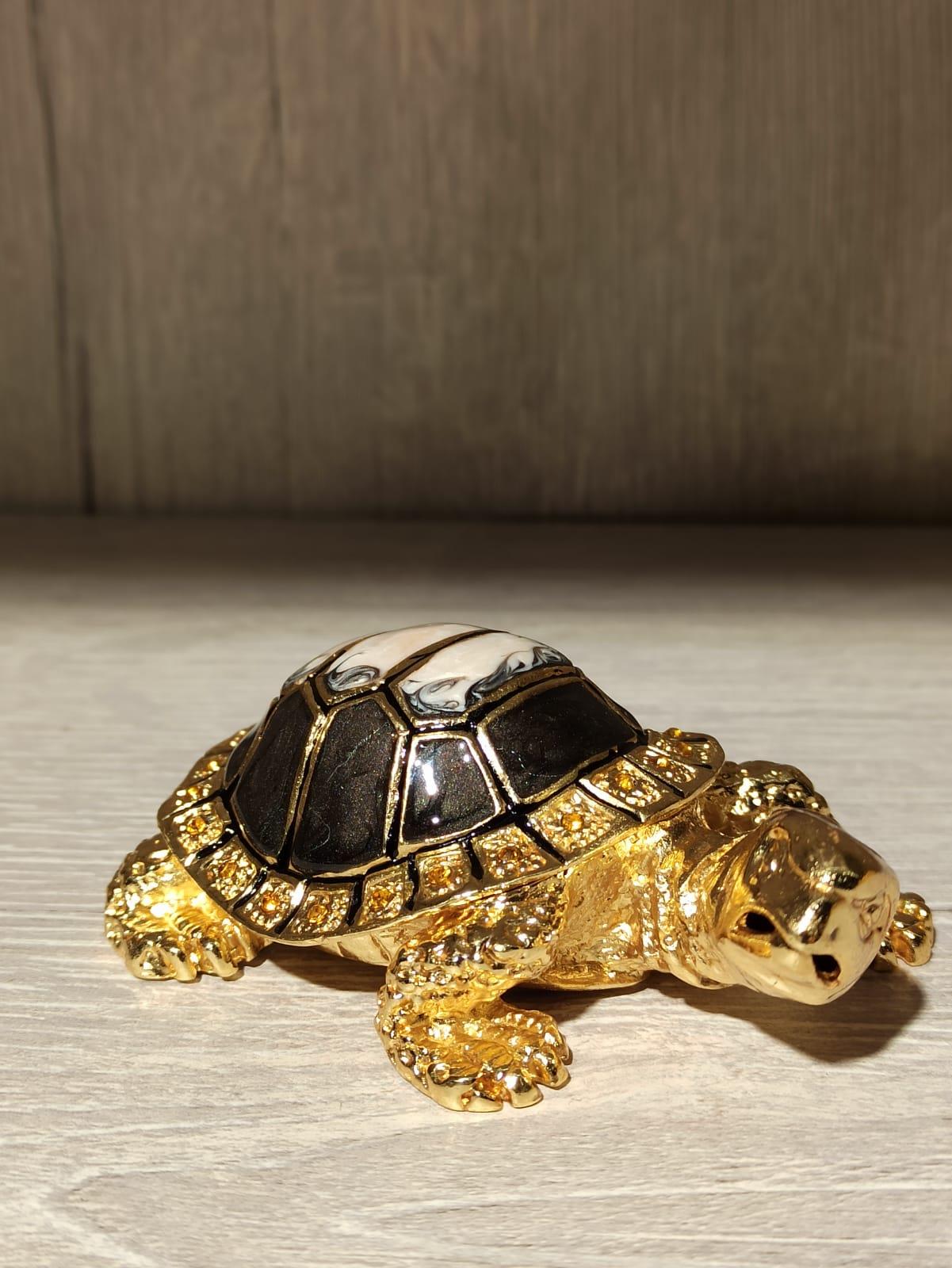 Swarovski Taşlı Kaplumbağa Mücevherlik / Dekoratif Biblo - Miamantra