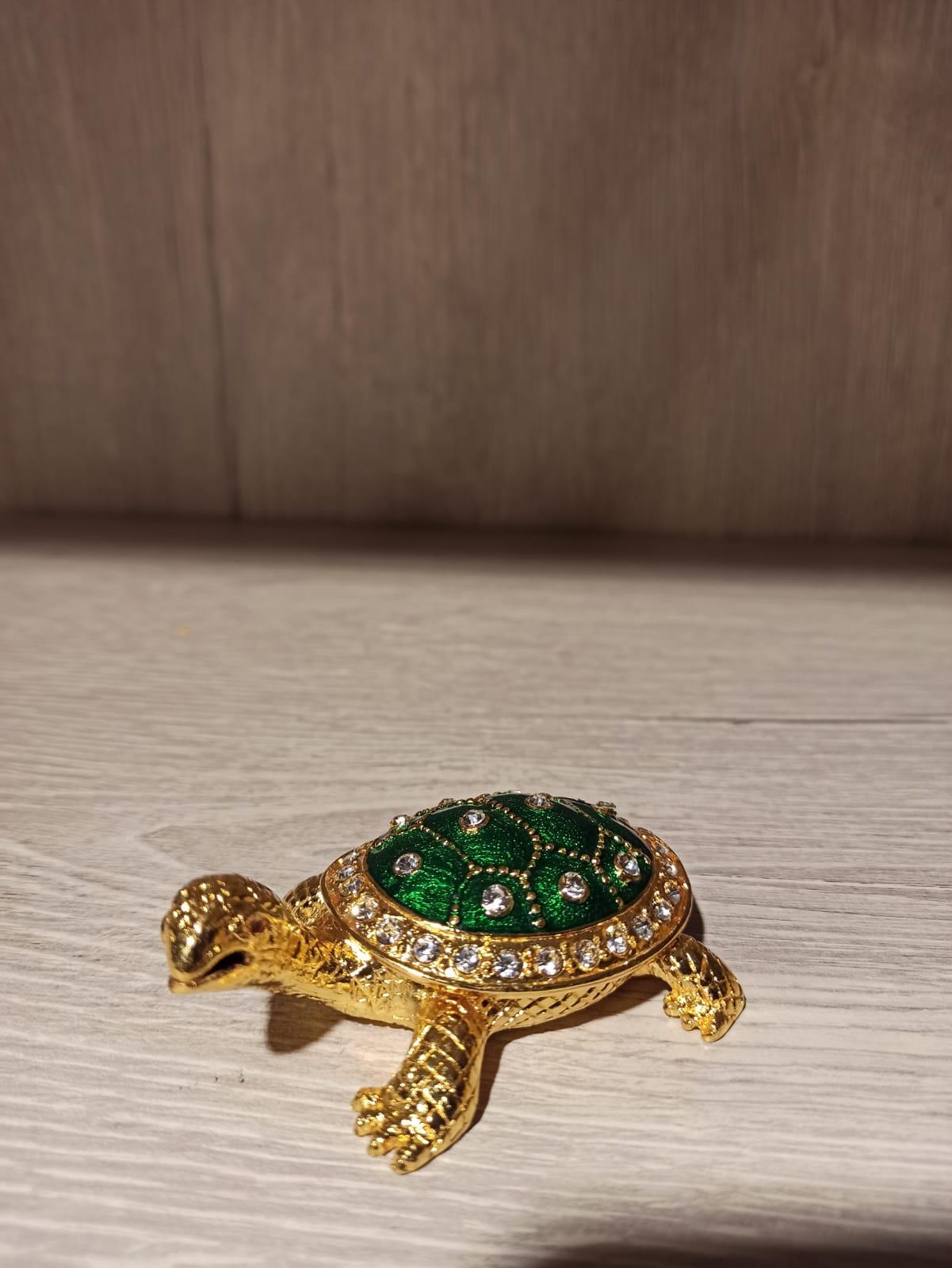 Swarovski Taşlı Kaplumbağa Mücevherlik / Dekoratif Biblo - Miamantra