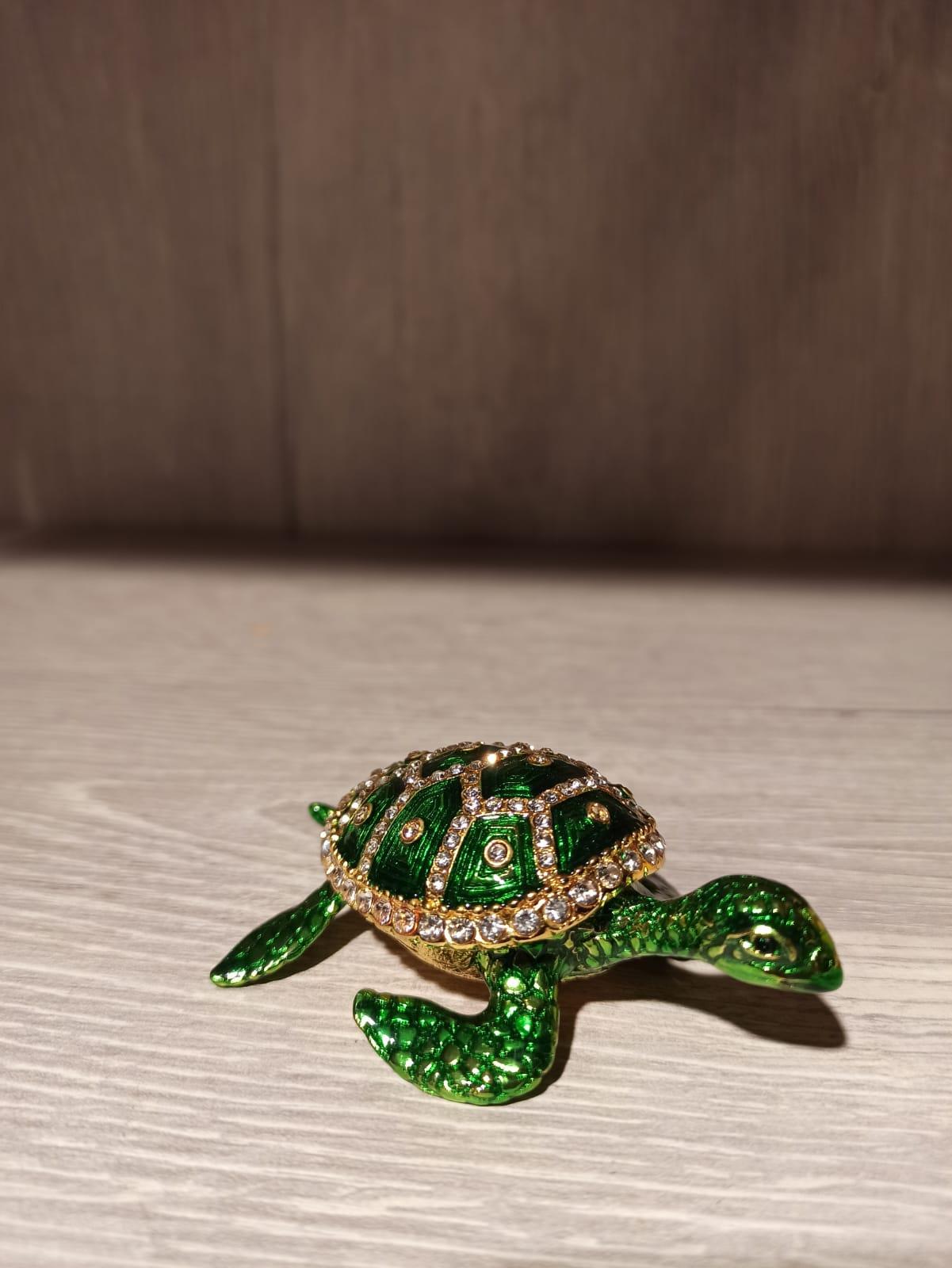 Swarovski Taşlı Kaplumbağa Mücevherlik / Dekoratif Biblo - Miamantra