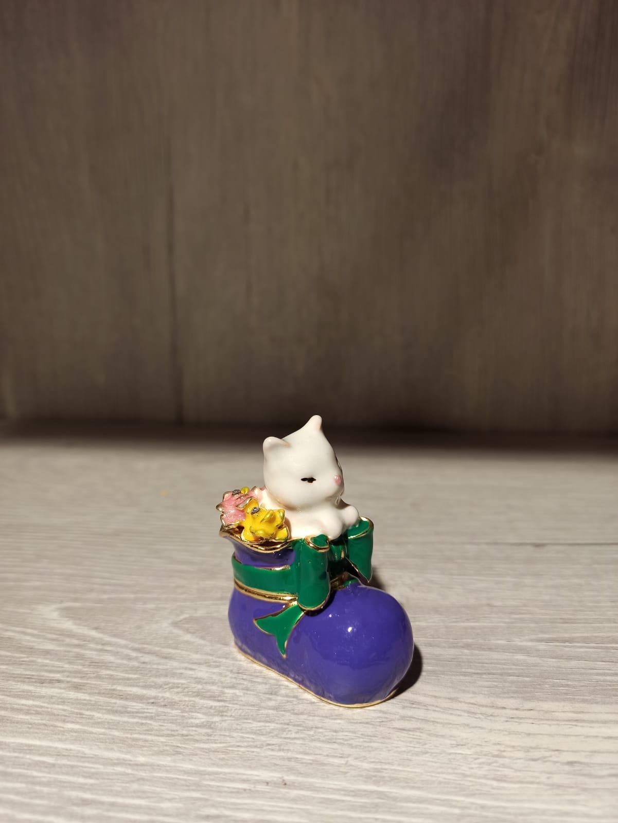 Swarovski Taşlı Kedi Mücevherlik / Dekoratif Biblo - Miamantra