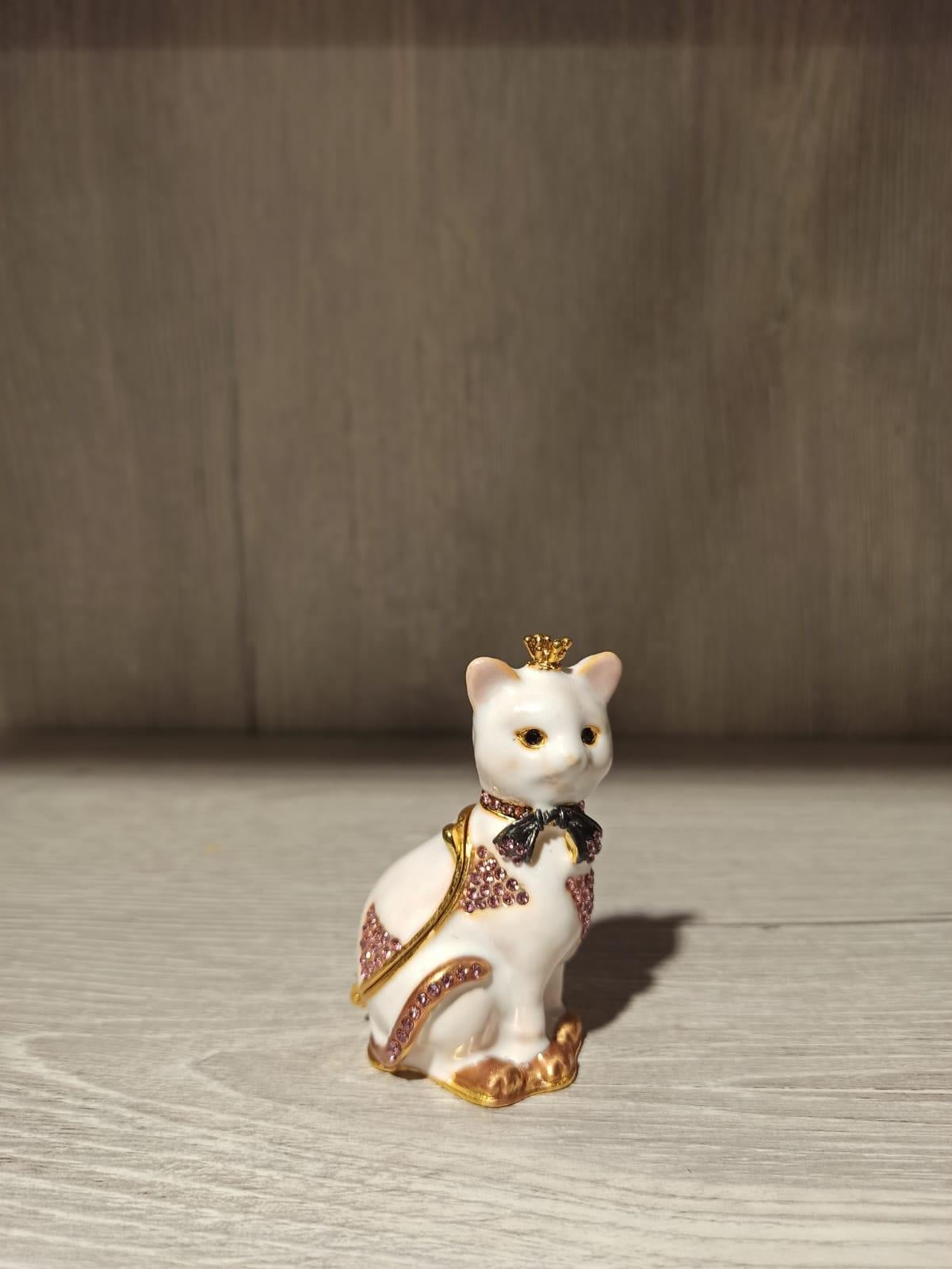 Swarovski Taşlı Kedi Mücevherlik / Dekoratif Biblo - Miamantra